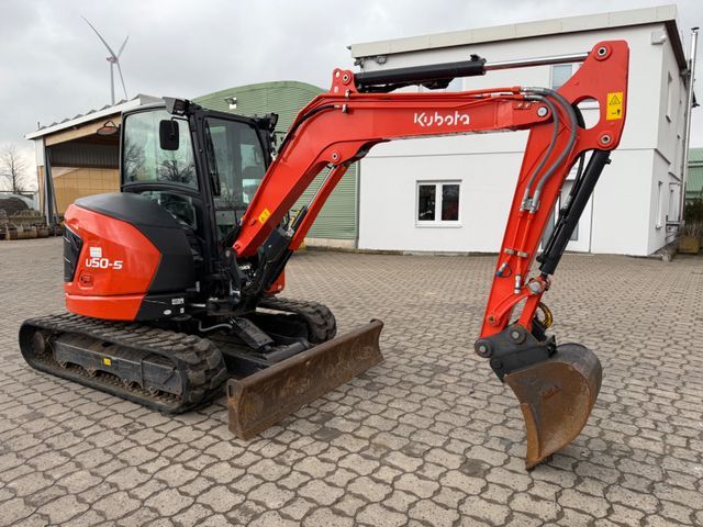 2022 Kubota U50-5 mini excavator, side view 2022 Kubota U50-5 mini excavator, side view