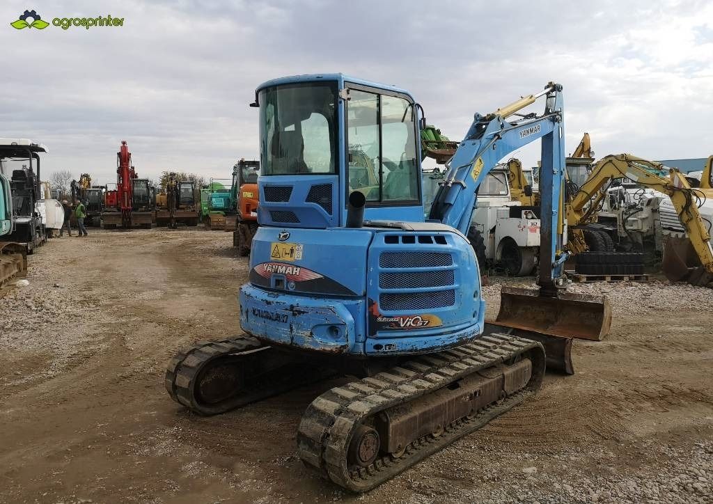 2013 Yanmar VIO57 mini excavator, front three-quarter view 2013 Yanmar VIO57 mini excavator, front three-quarter view