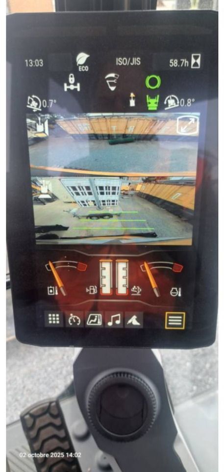 2024 Caterpillar M318-07 wheel excavator cab interior display 2024 Caterpillar M318-07 wheel excavator cab interior display