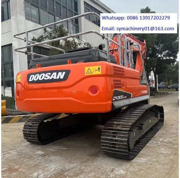 2024 Doosan DX300LC crawler excavator rear view 2024 Doosan DX300LC crawler excavator rear view