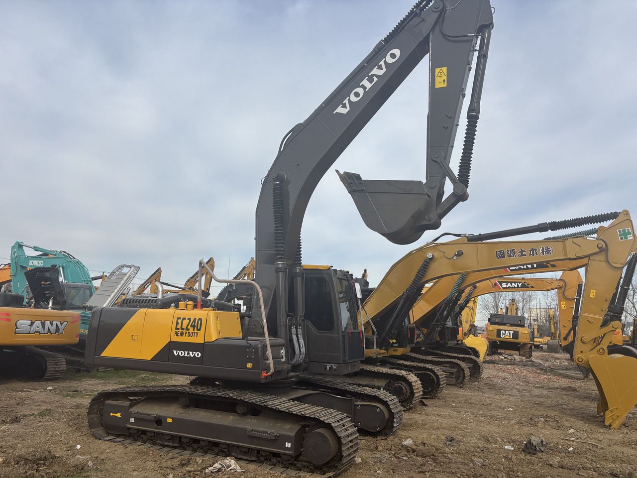 2022 Volvo EC240 crawler excavator, side view