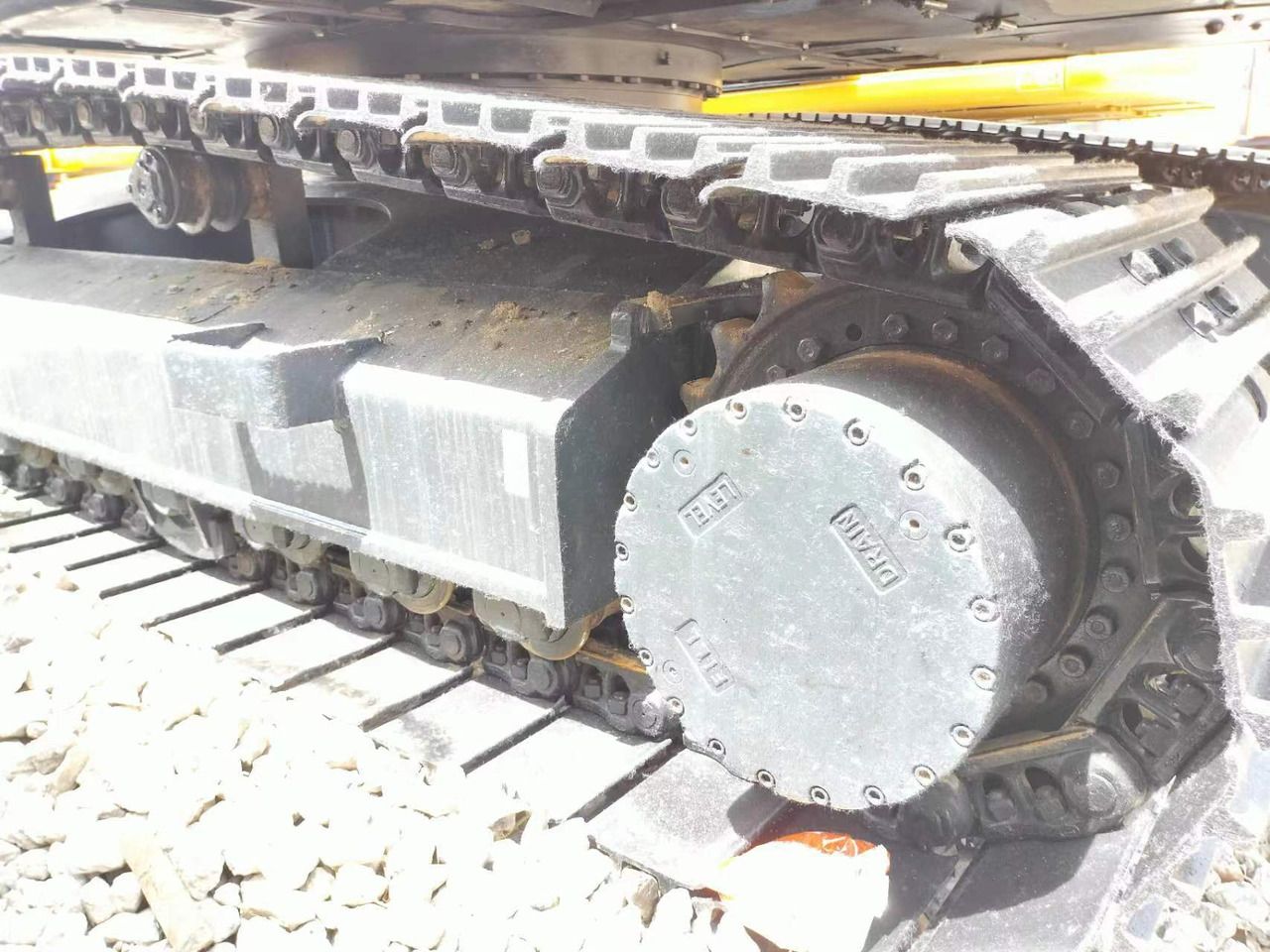 2022 Doosan DX300 crawler excavator undercarriage detail 2022 Doosan DX300 crawler excavator undercarriage detail