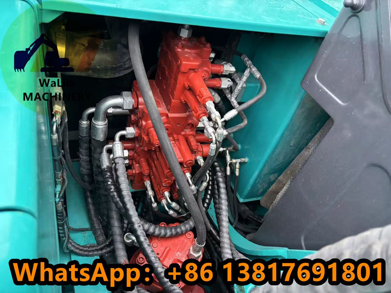 2023 Sunward SWE90 mini excavator hydraulic control valve view