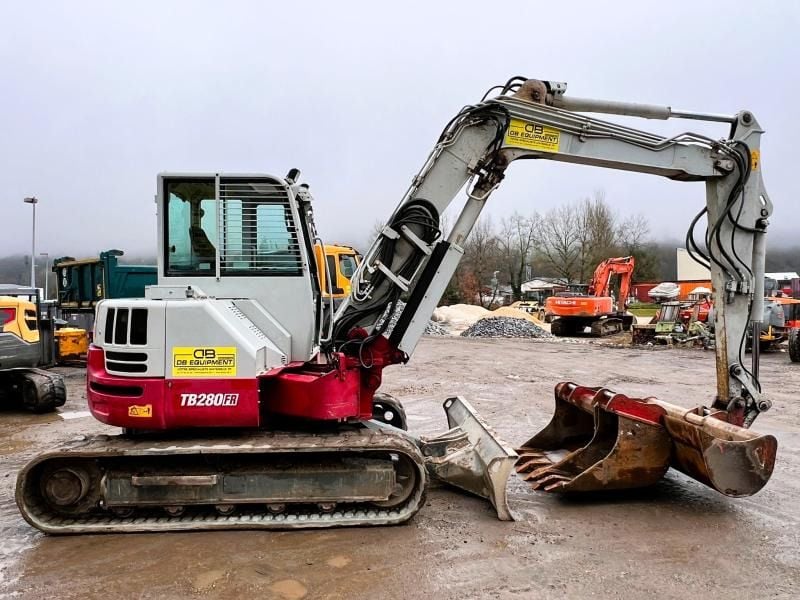 2018 Takeuchi TB280FR crawler excavator, side view