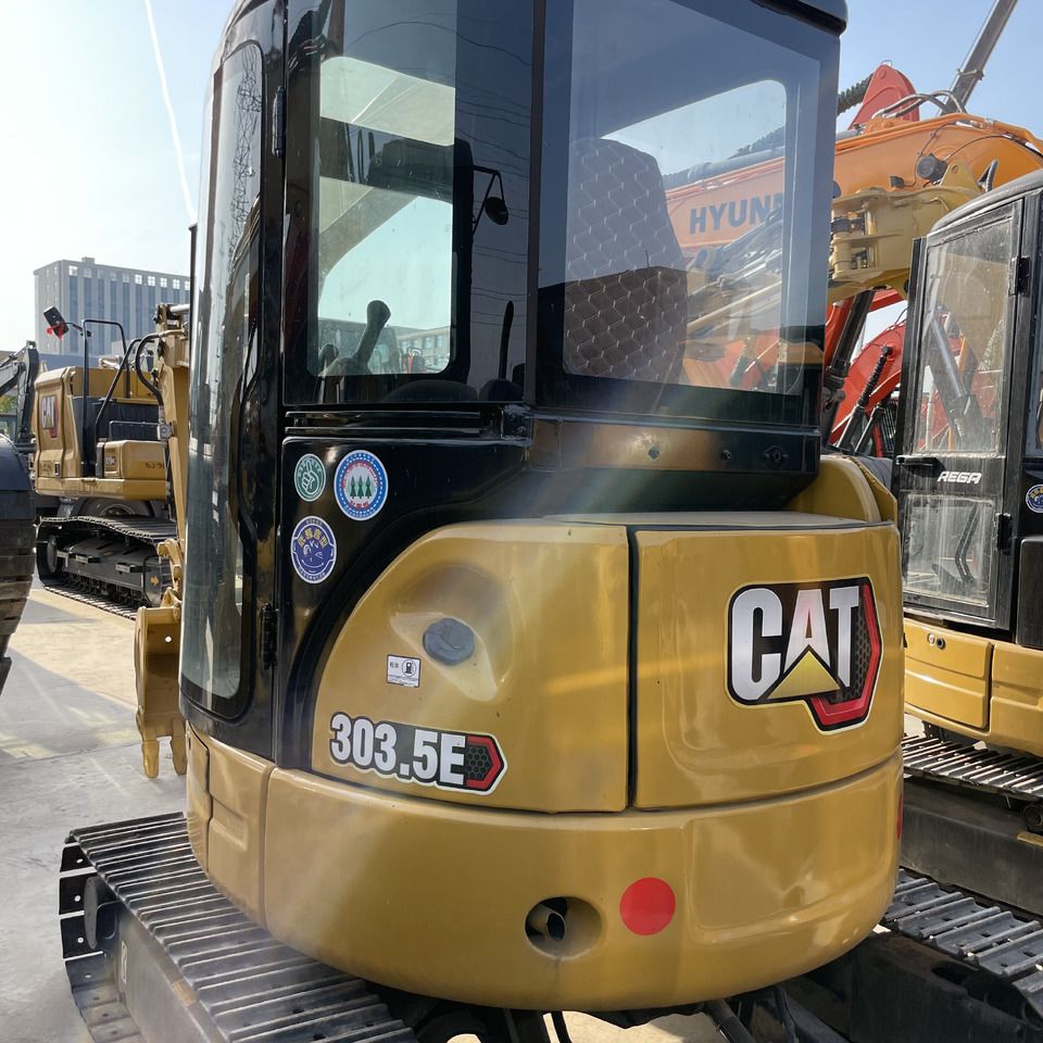 Caterpillar 303.5E Mini Excavator rear view Caterpillar 303.5E Mini Excavator rear view