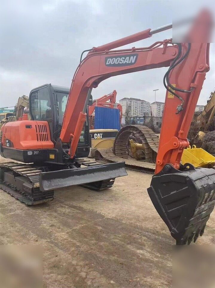 2020 Doosan DX60 crawler excavator, front three-quarter view