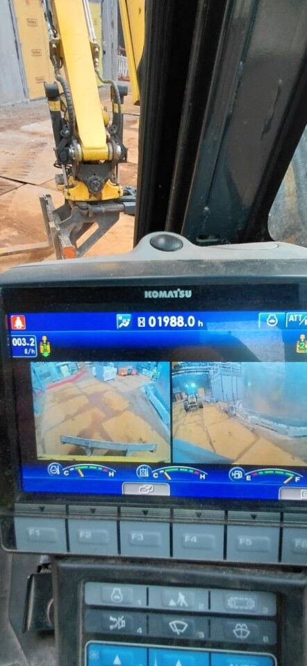 2022 Komatsu PC88MR-11EO mini excavator interior monitor view 2022 Komatsu PC88MR-11EO mini excavator interior monitor view
