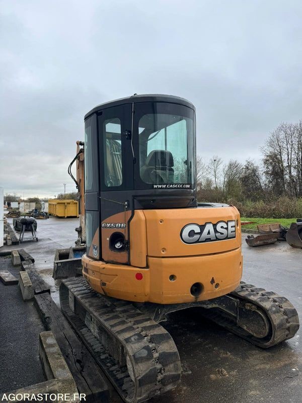 2014 CASE CX50B excavator, rear three-quarter view