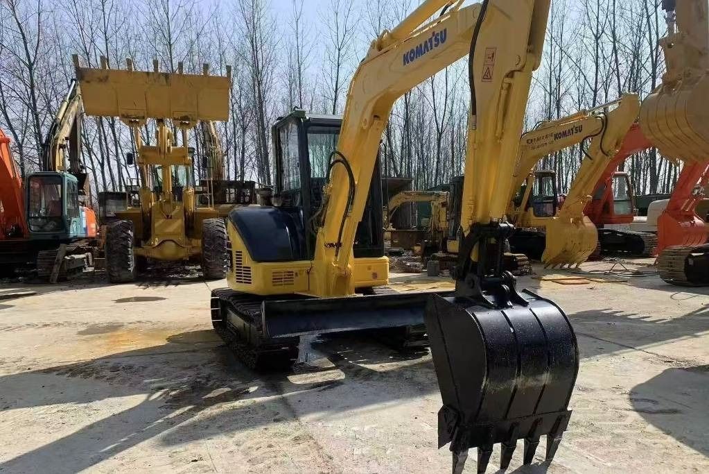 2025 Komatsu PC55 mini excavator, front-quarter view 2025 Komatsu PC55 mini excavator, front-quarter view
