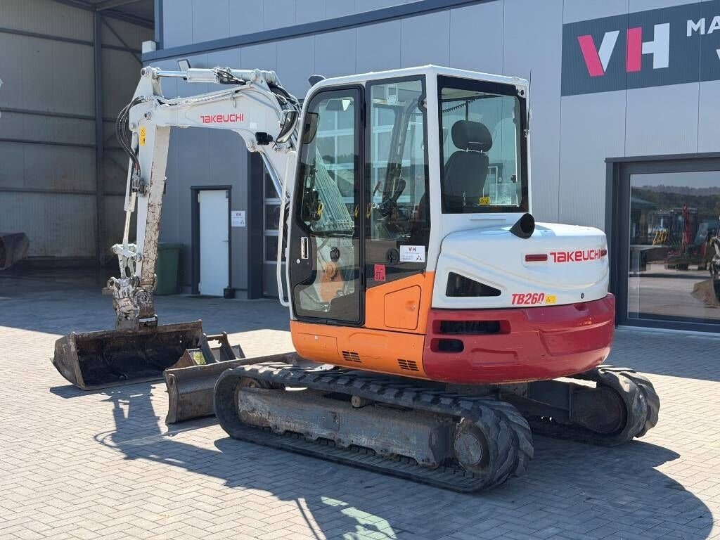 2017 Takeuchi TB260 mini excavator, side view 2017 Takeuchi TB260 mini excavator, side view