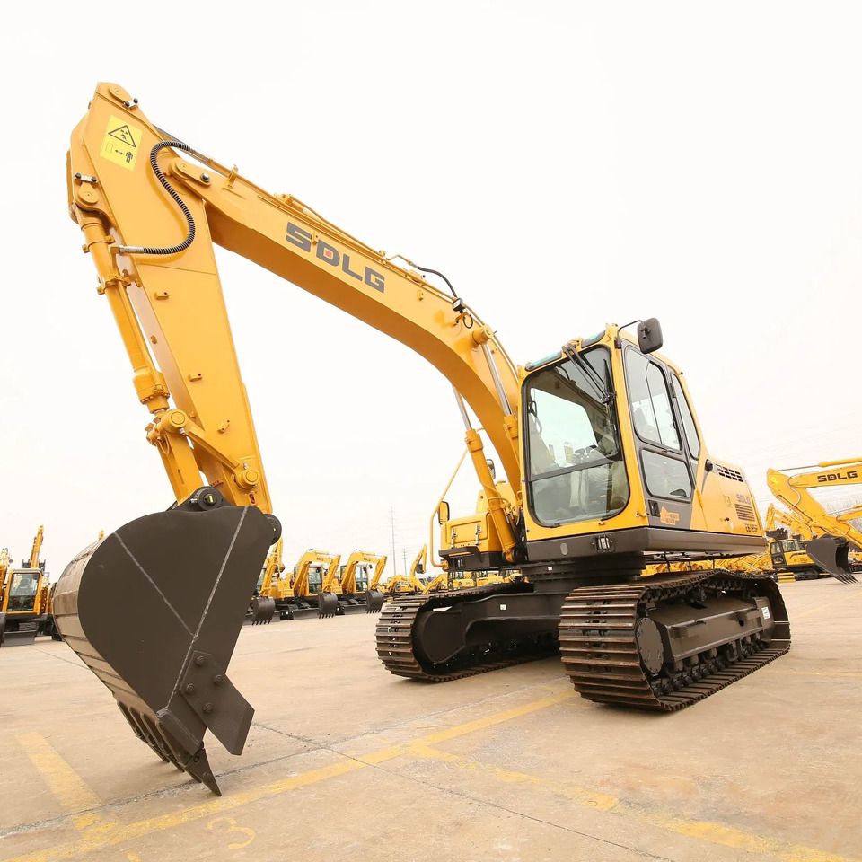 2026 SDLG E6215F crawler excavator, front three-quarter view