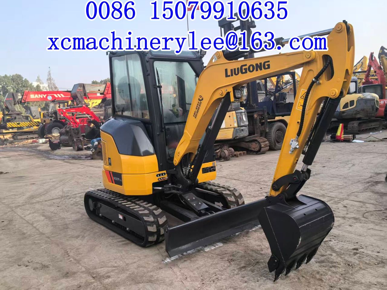 2025 LiuGong 9027F mini excavator, front three-quarter view 2025 LiuGong 9027F mini excavator, front three-quarter view