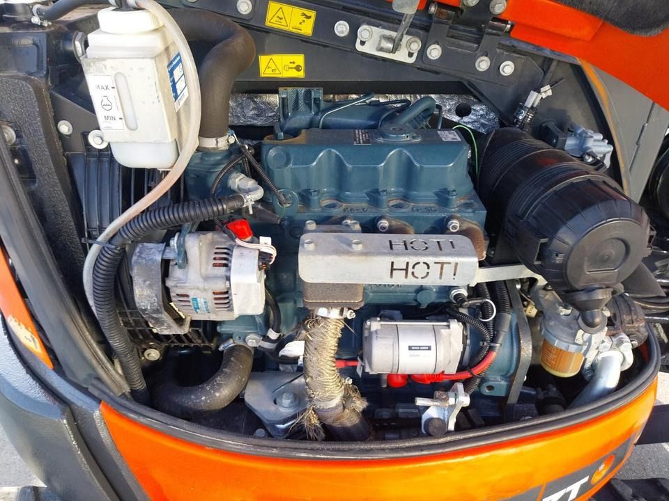 2018 Eurocomach ES 35.2 ZT mini excavator engine compartment view