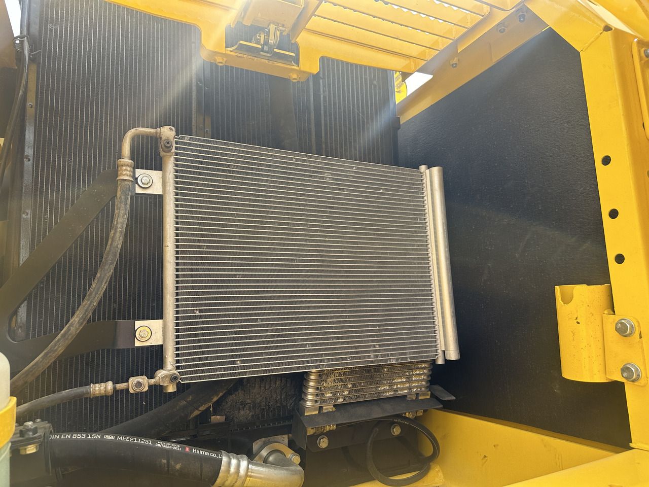 2023 Komatsu PC240LC-8 crawler excavator radiator and cooling system detail