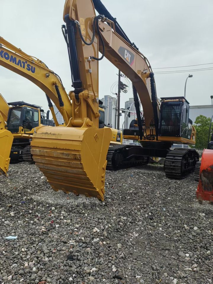 2023 Caterpillar 340D crawler excavator, front view of boom and bucket