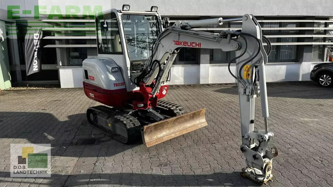 2018 Takeuchi TB230 V3 mini excavator, front three-quarter view 2018 Takeuchi TB230 V3 mini excavator, front three-quarter view