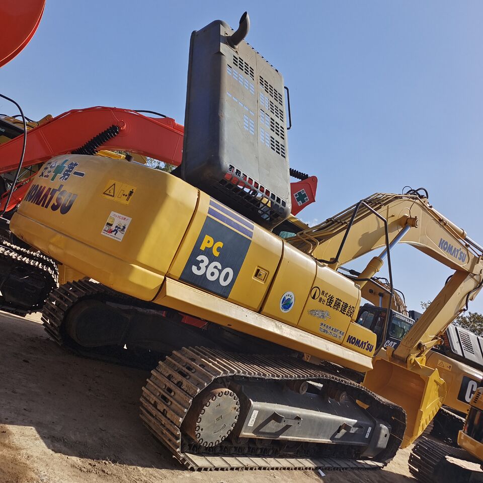 2025 Komatsu PC360-7 crawler excavator, rear three-quarter view