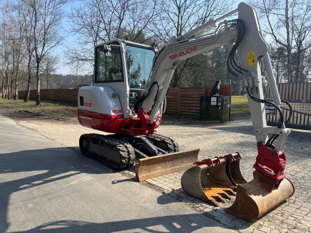 2019 Takeuchi TB230 mini excavator, side view