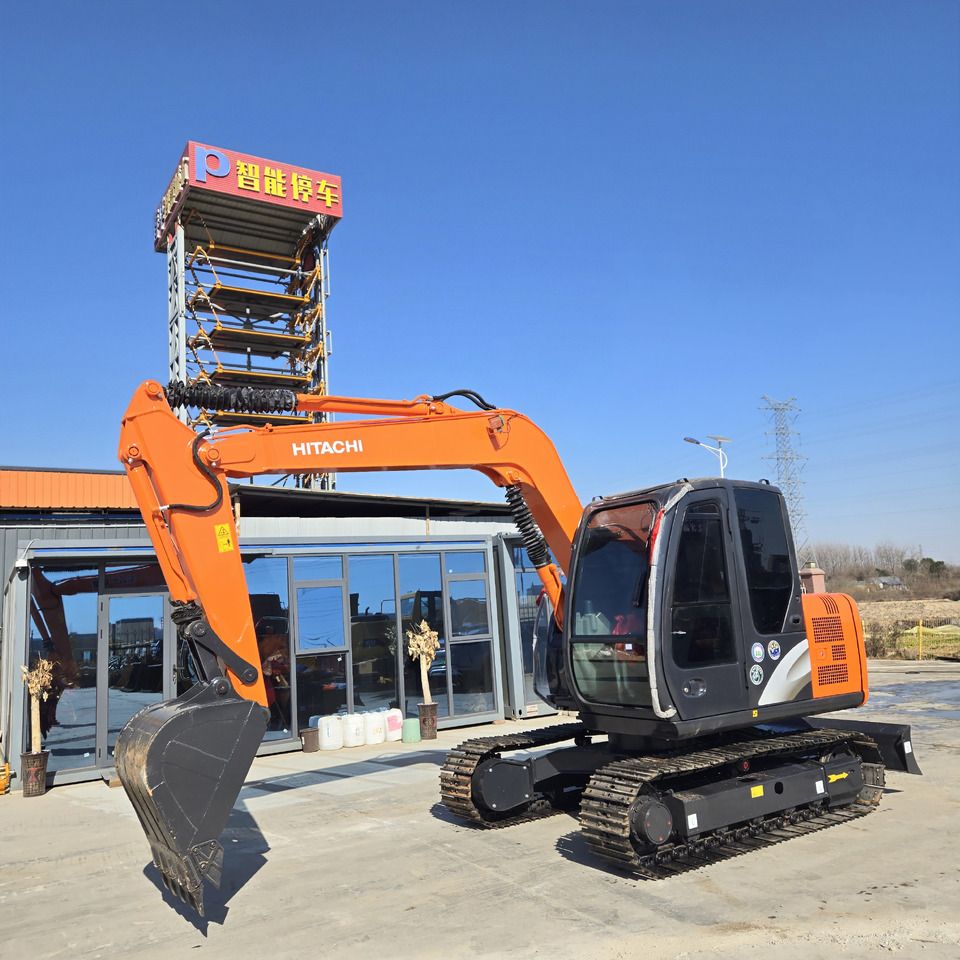 2024 Hitachi ZX70 mini excavator, side profile view 2024 Hitachi ZX70 mini excavator, side profile view