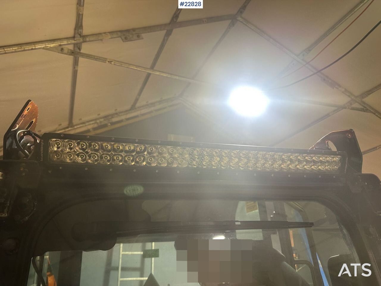 2019 Caterpillar 302CR mini excavator LED light bar detail