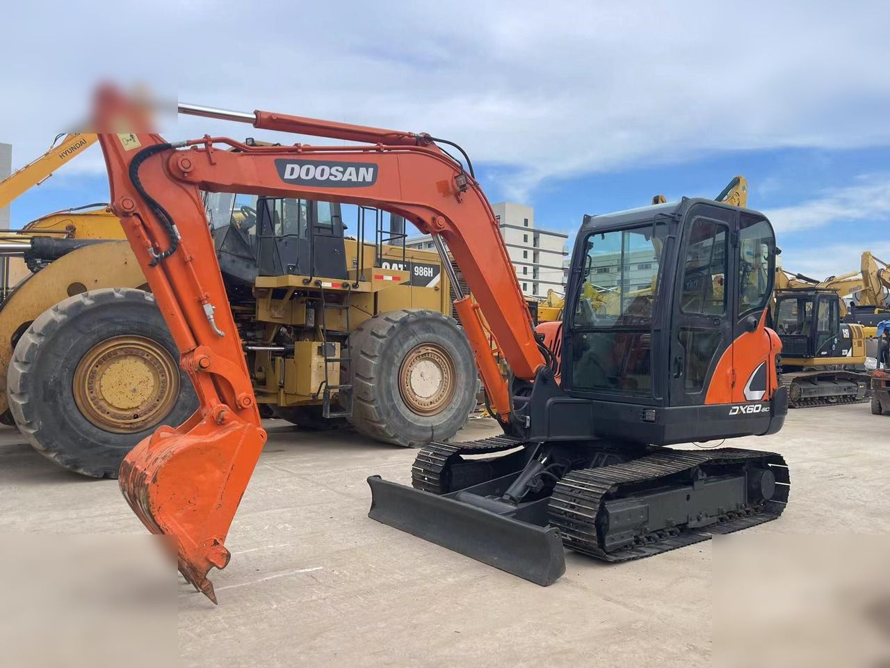 2021 Doosan DX60-9C crawler excavator, side view 2021 Doosan DX60-9C crawler excavator, side view