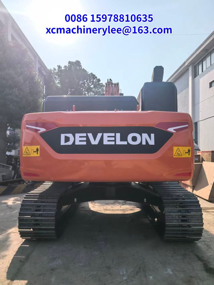 2026 Develon DX225 crawler excavator, rear view