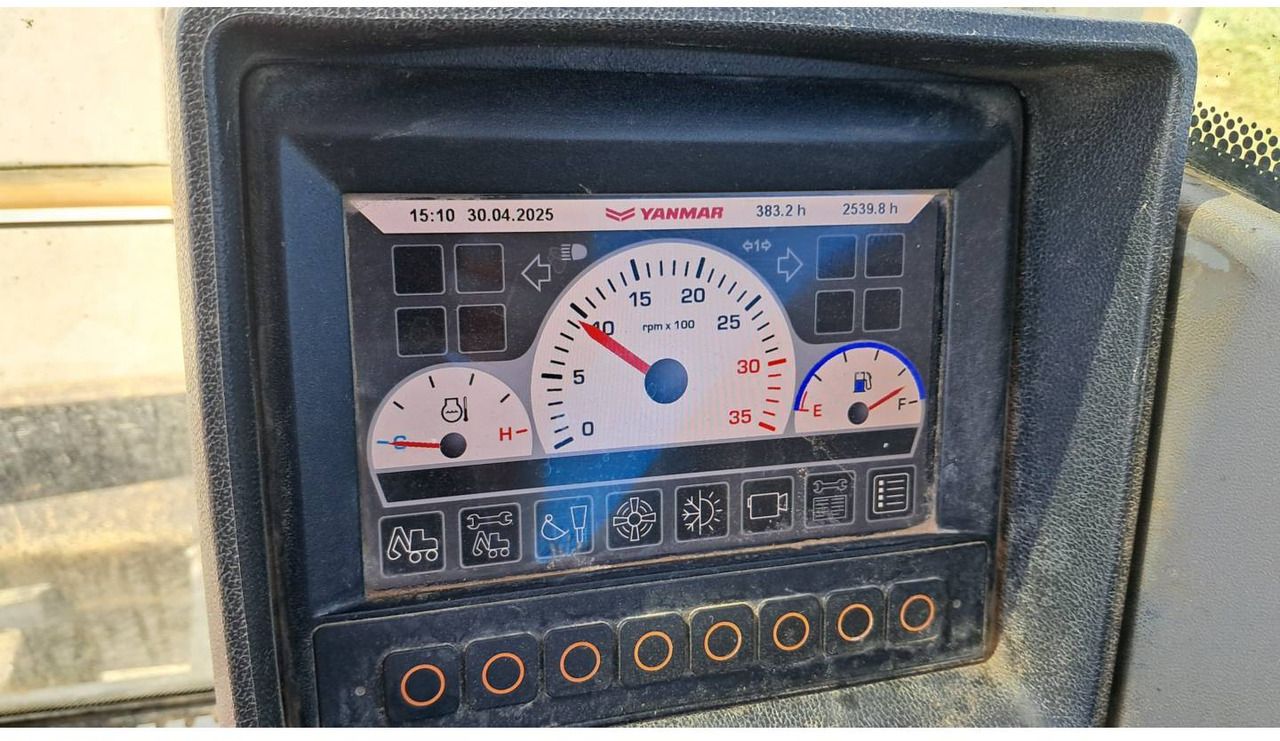 2017 Yanmar SV120 crawler excavator digital dashboard display 2017 Yanmar SV120 crawler excavator digital dashboard display