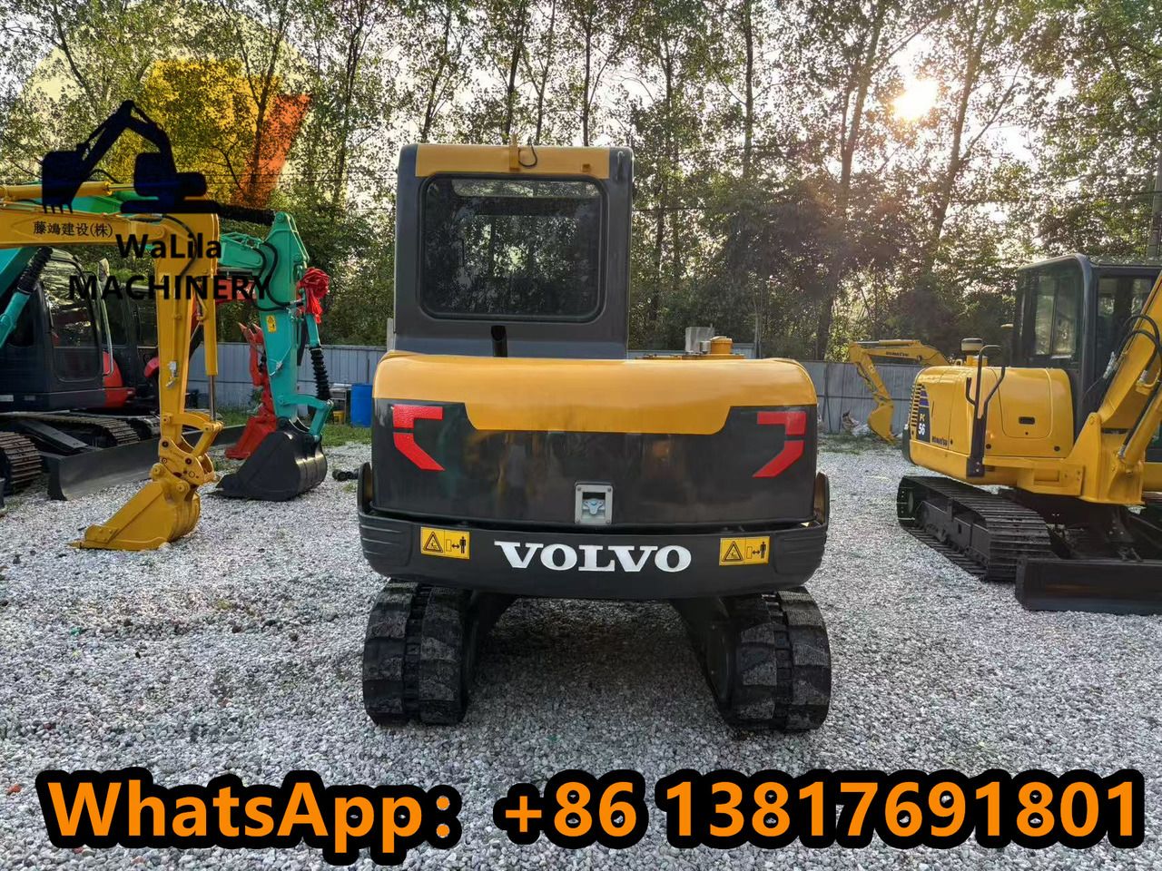 2023 Volvo EC55 Mini Excavator rear view 2023 Volvo EC55 Mini Excavator rear view
