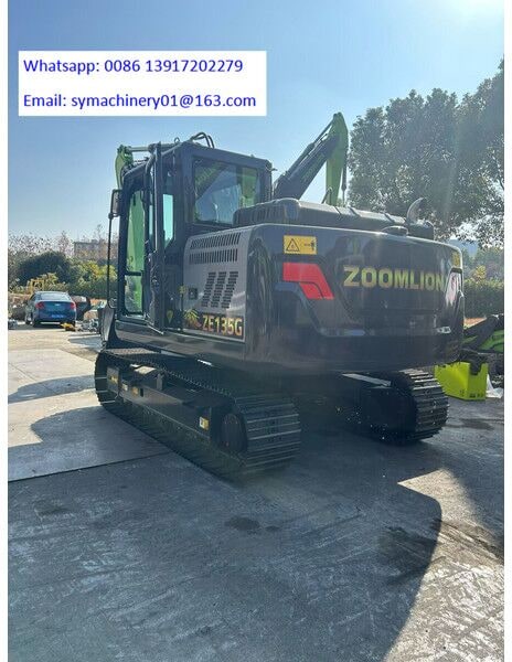 2026 Zoomlion ZE135G crawler excavator, rear three-quarter view