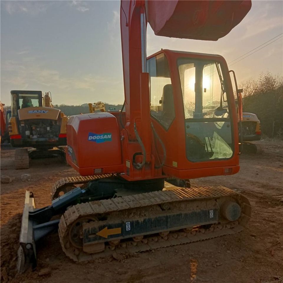 2022 Doosan DH80G mini excavator, side view