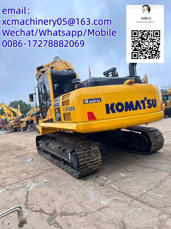 2024 Komatsu PC210 LC crawler excavator, rear three-quarter view