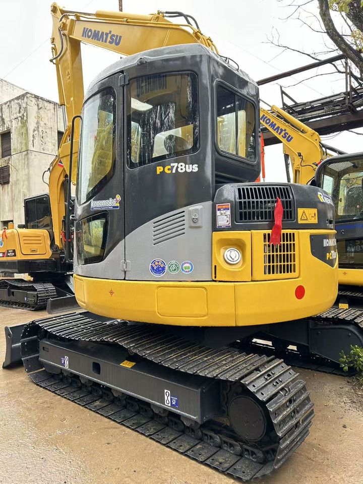 2018 Komatsu PC78US-6E mini excavator, rear three-quarter view 2018 Komatsu PC78US-6E mini excavator, rear three-quarter view