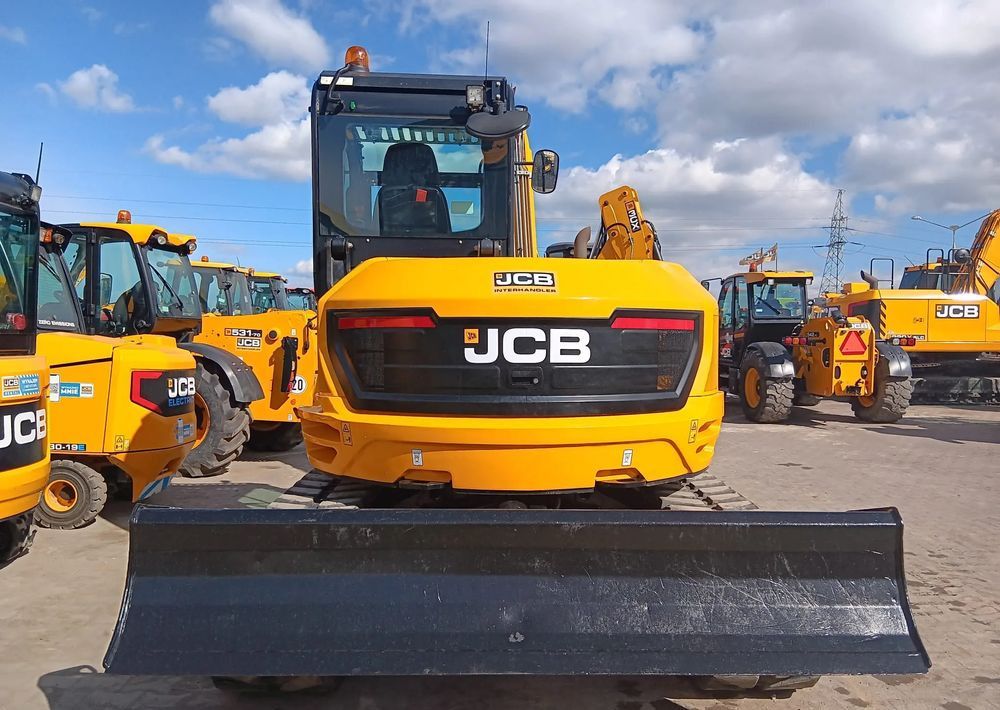 2022 JCB 90Z-2 crawler excavator, rear view