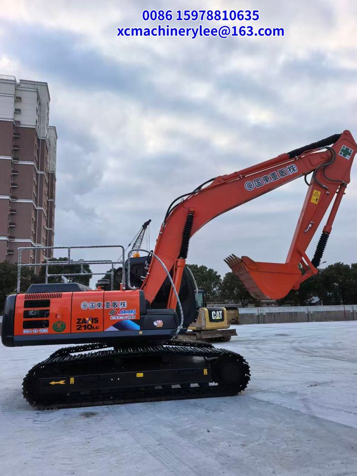 2023 Hitachi Zaxis 210LC crawler excavator side view 2023 Hitachi Zaxis 210LC crawler excavator side view