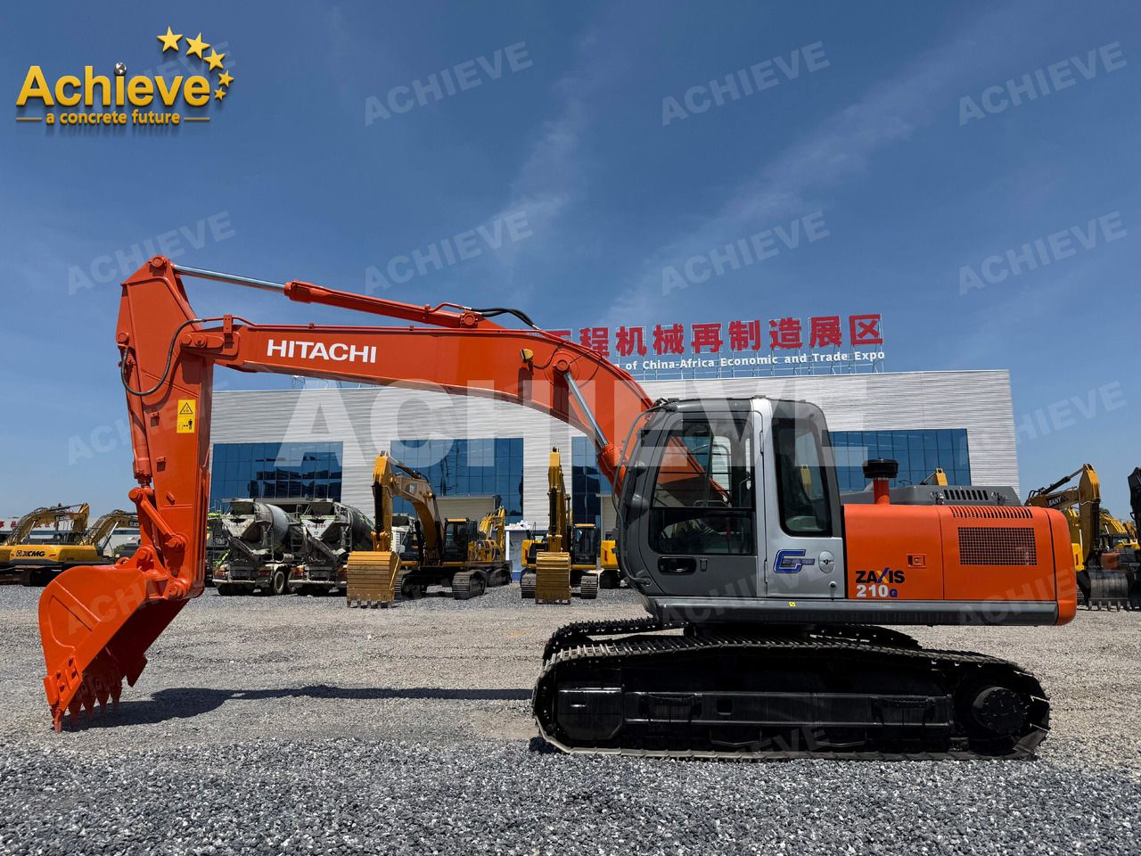 2025 Hitachi Zaxis 210G crawler excavator side view 2025 Hitachi Zaxis 210G crawler excavator side view