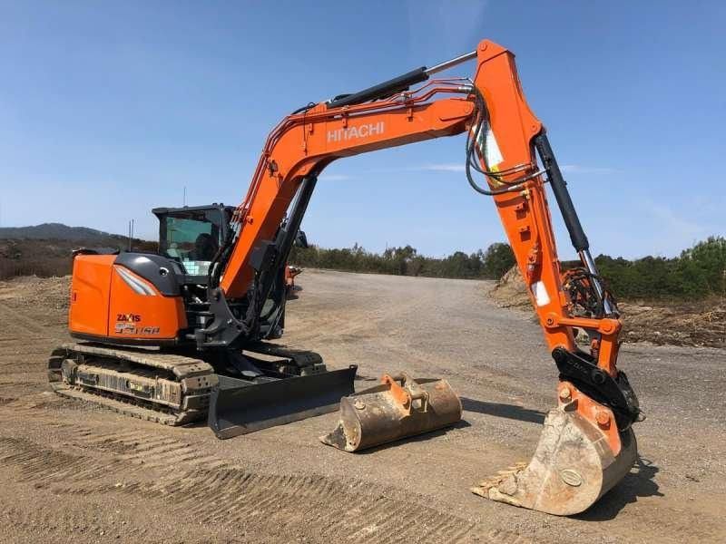 2023 Hitachi ZX95USBRP-7 crawler excavator, side profile view