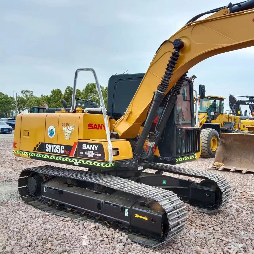 2022 Sany SY135C Pro crawler excavator, rear three-quarter view 2022 Sany SY135C Pro crawler excavator, rear three-quarter view