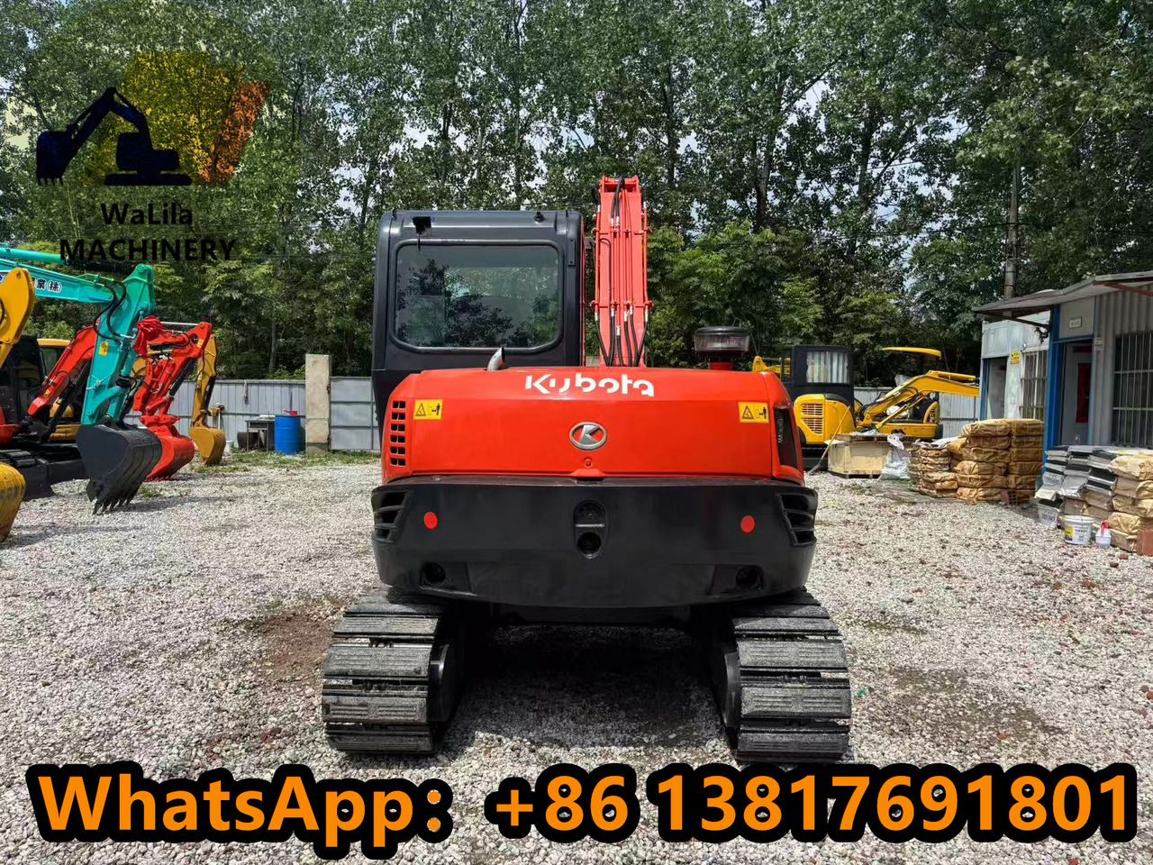 2023 Kubota KX183 mini excavator rear view 2023 Kubota KX183 mini excavator rear view