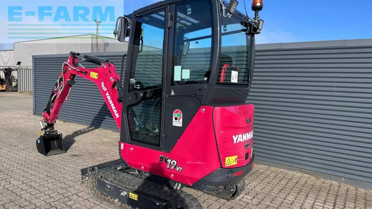 2023 Yanmar SV19VT mini excavator, rear three-quarter view 2023 Yanmar SV19VT mini excavator, rear three-quarter view