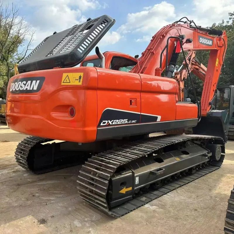 2018 Doosan DX225LC-9C crawler excavator, rear three-quarter view 2018 Doosan DX225LC-9C crawler excavator, rear three-quarter view