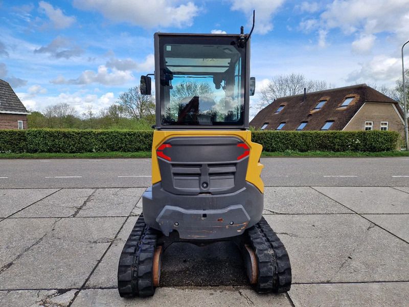 2018 Volvo ECR25D mini excavator, rear view