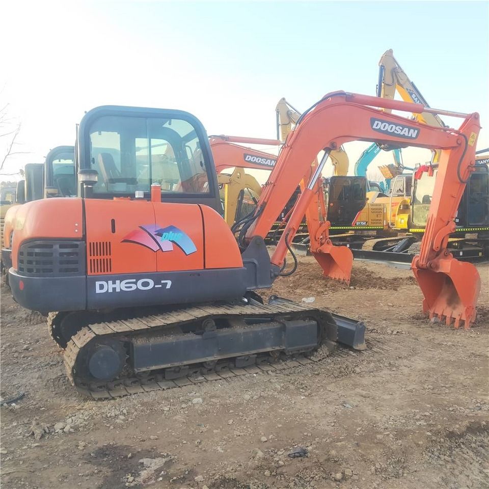 2022 Doosan DH60-7 mini excavator, side view 2022 Doosan DH60-7 mini excavator, side view