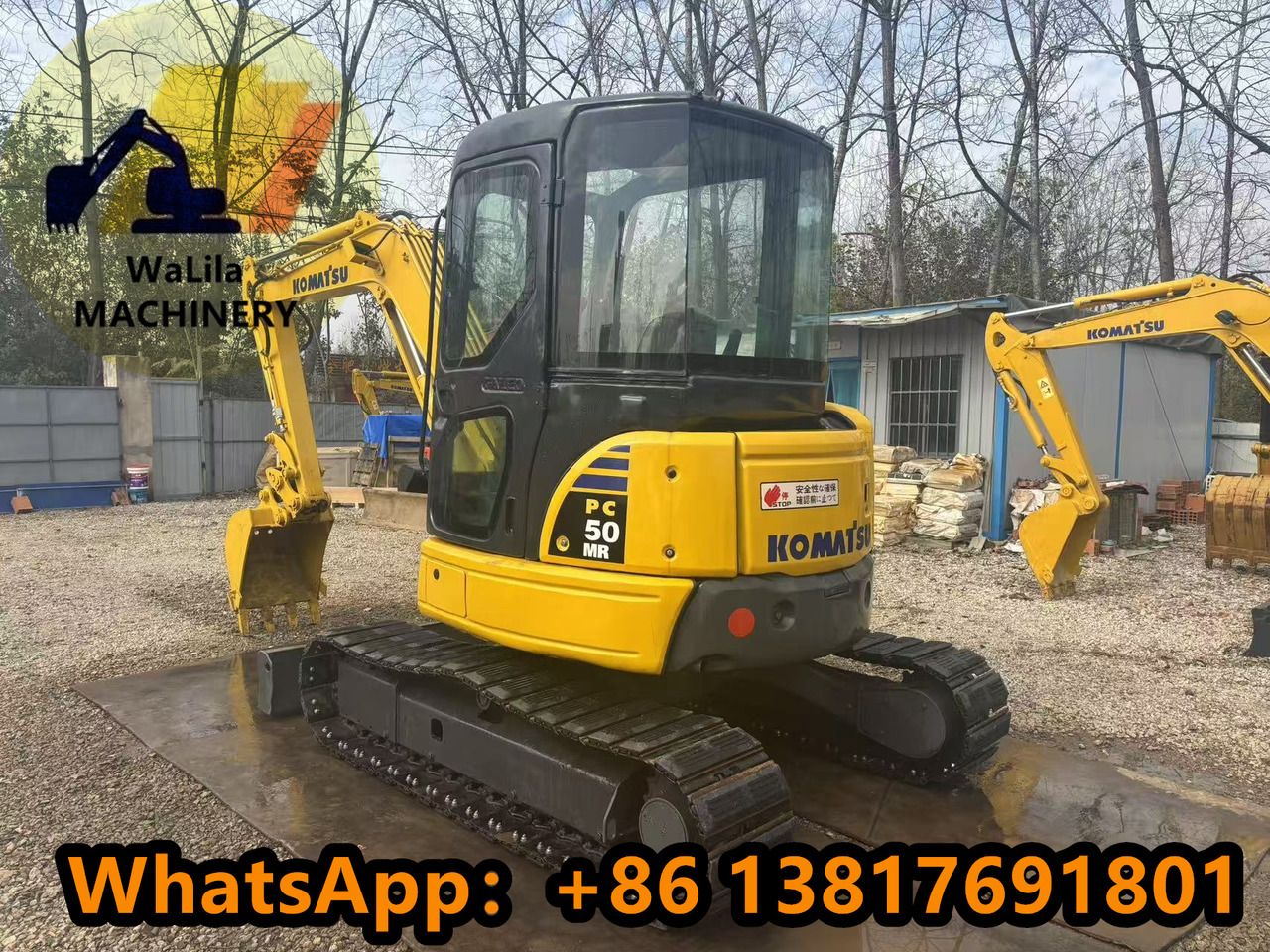 2023 Komatsu PC50MR mini excavator, rear three-quarter view 2023 Komatsu PC50MR mini excavator, rear three-quarter view