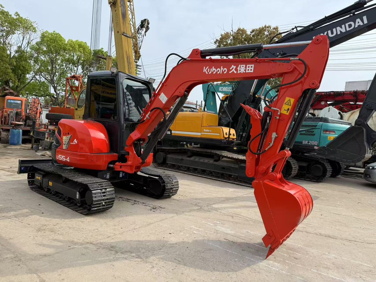 2019 Kubota U55-4 mini excavator, side view 2019 Kubota U55-4 mini excavator, side view