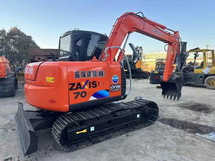 Hitachi Zaxis 70 crawler excavator, rear three-quarter view