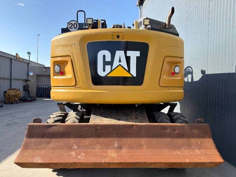 2017 Caterpillar M315F wheel excavator rear view