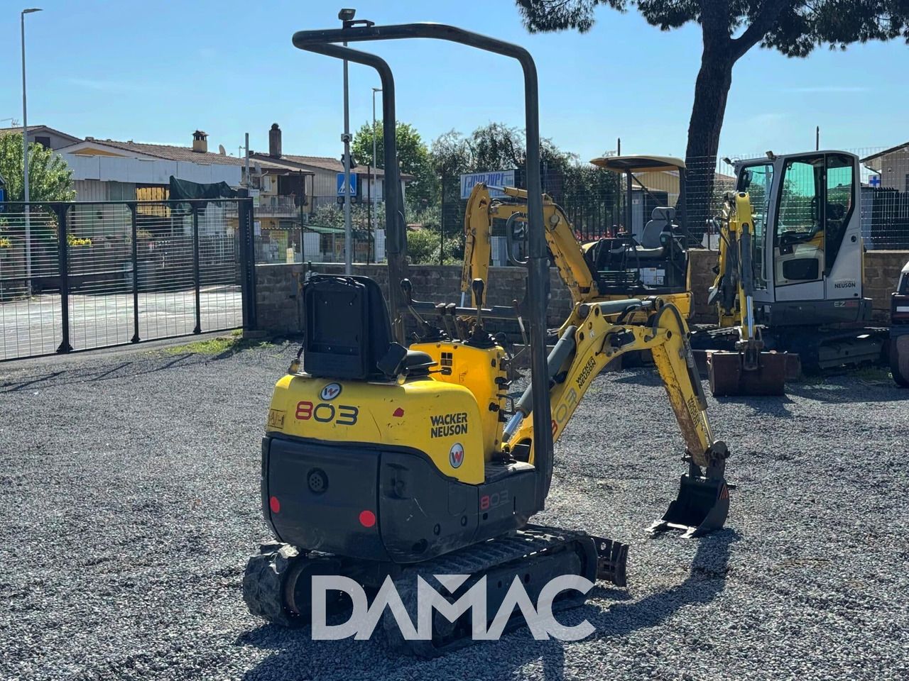 2012 Wacker Neuson 803 mini excavator, rear three-quarter view 2012 Wacker Neuson 803 mini excavator, rear three-quarter view