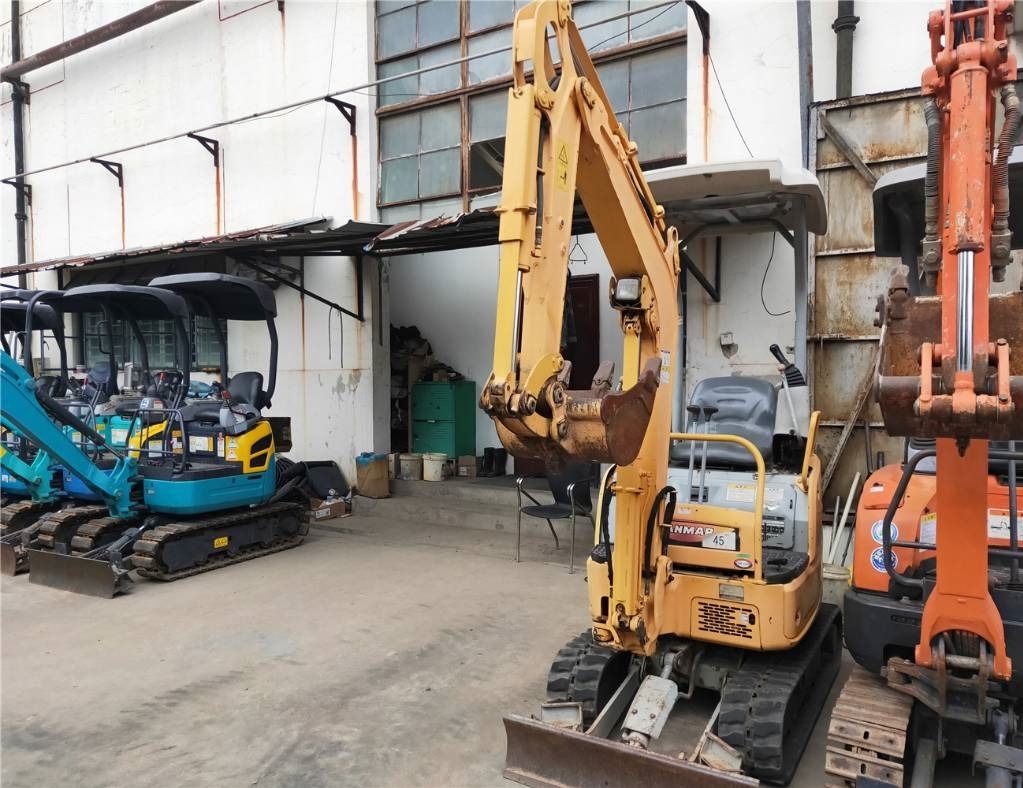 2023 Yanmar VIO 17 mini excavator, front three-quarter view