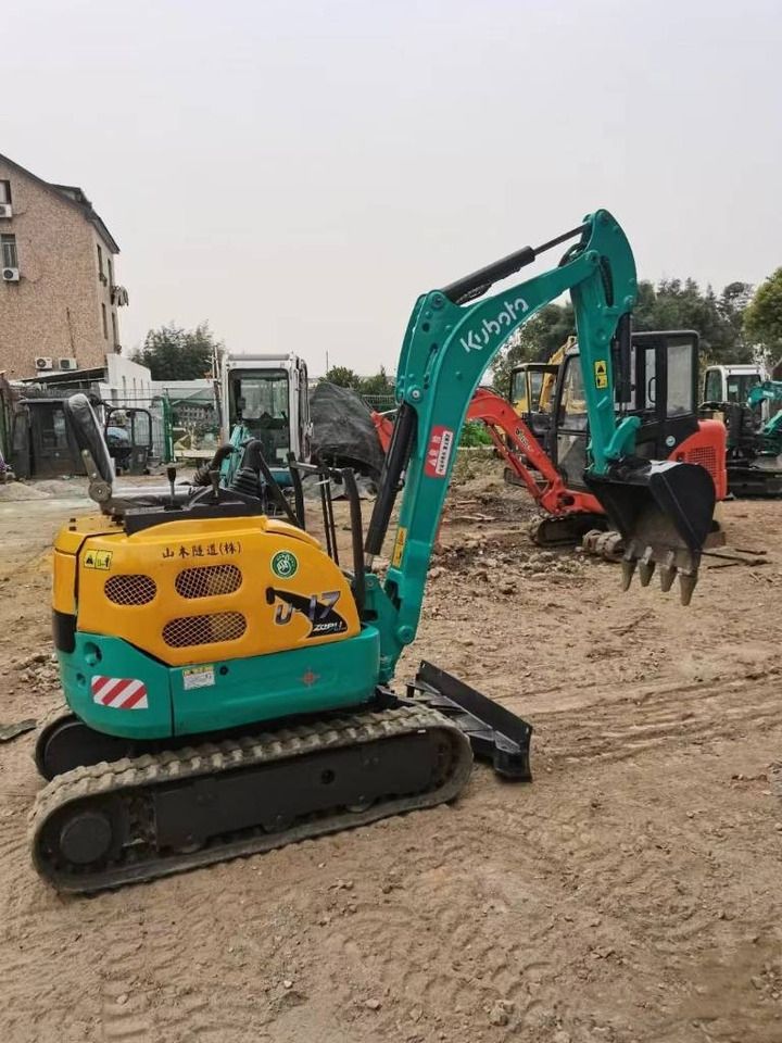 2024 Kubota U17 mini excavator, rear three-quarter view