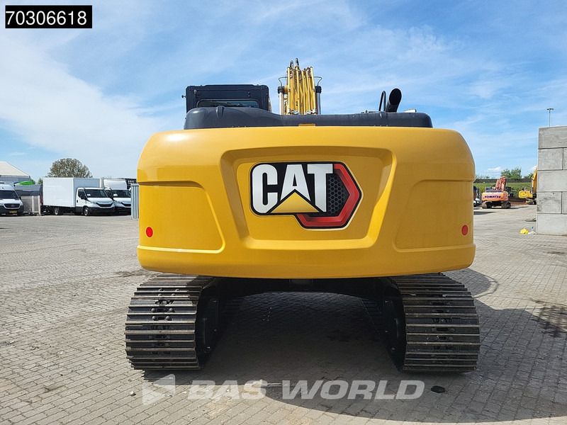 2025 Caterpillar 323D3 crawler excavator, rear view